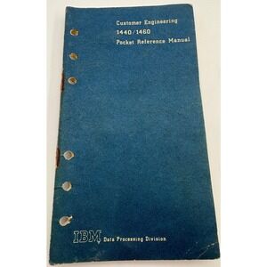 IBM Customer Engineering 1440/1460 Pocket Reference Manual Vintage 1964